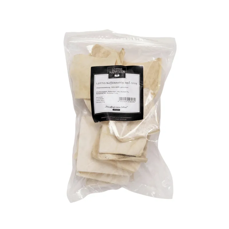 LOTTIS HÄPPCHEN Büffelkauchips weiß 500 g Preisreduziert